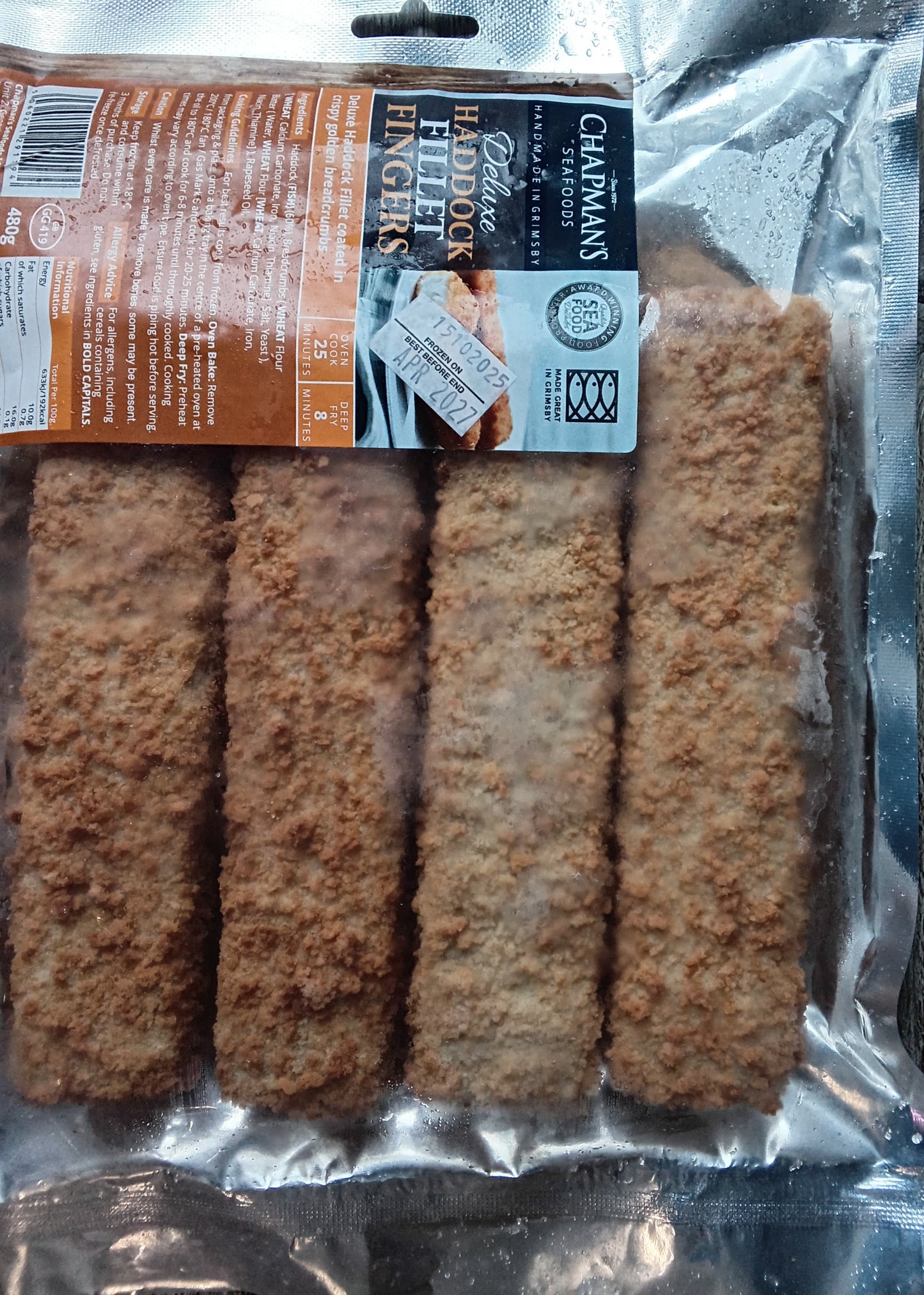 Chapman's Luxury Haddock Fish Fingers