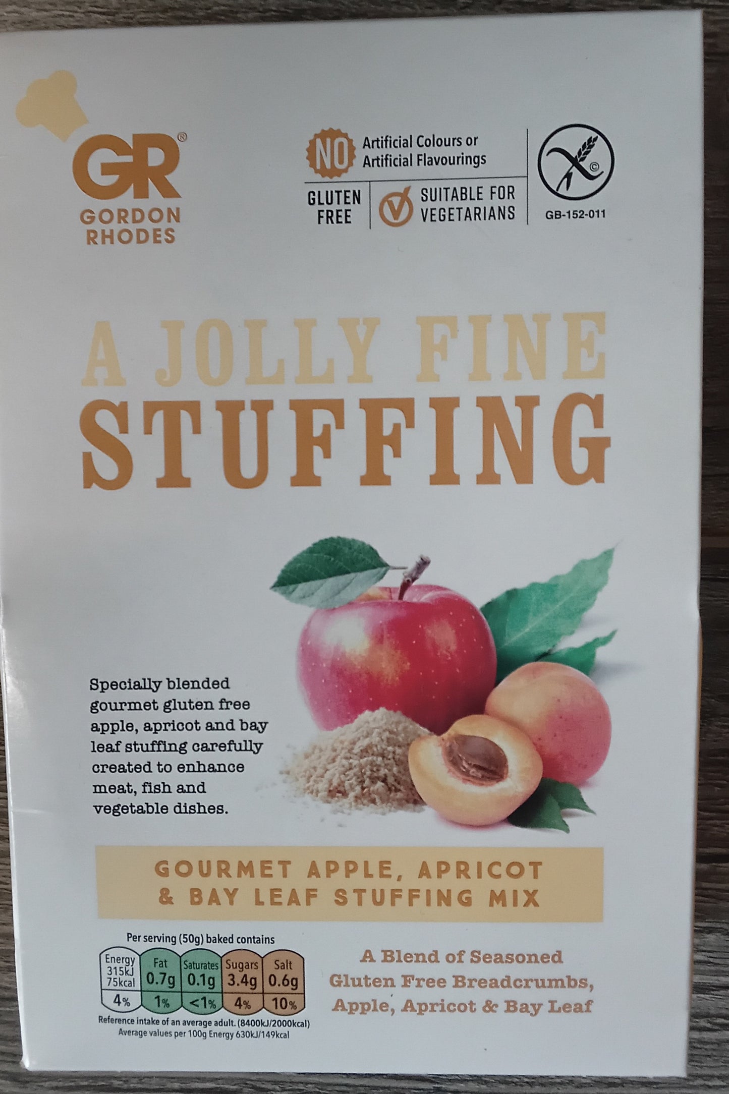 Gluten Free Apple, Apricot and Bay Leaf Stuffing