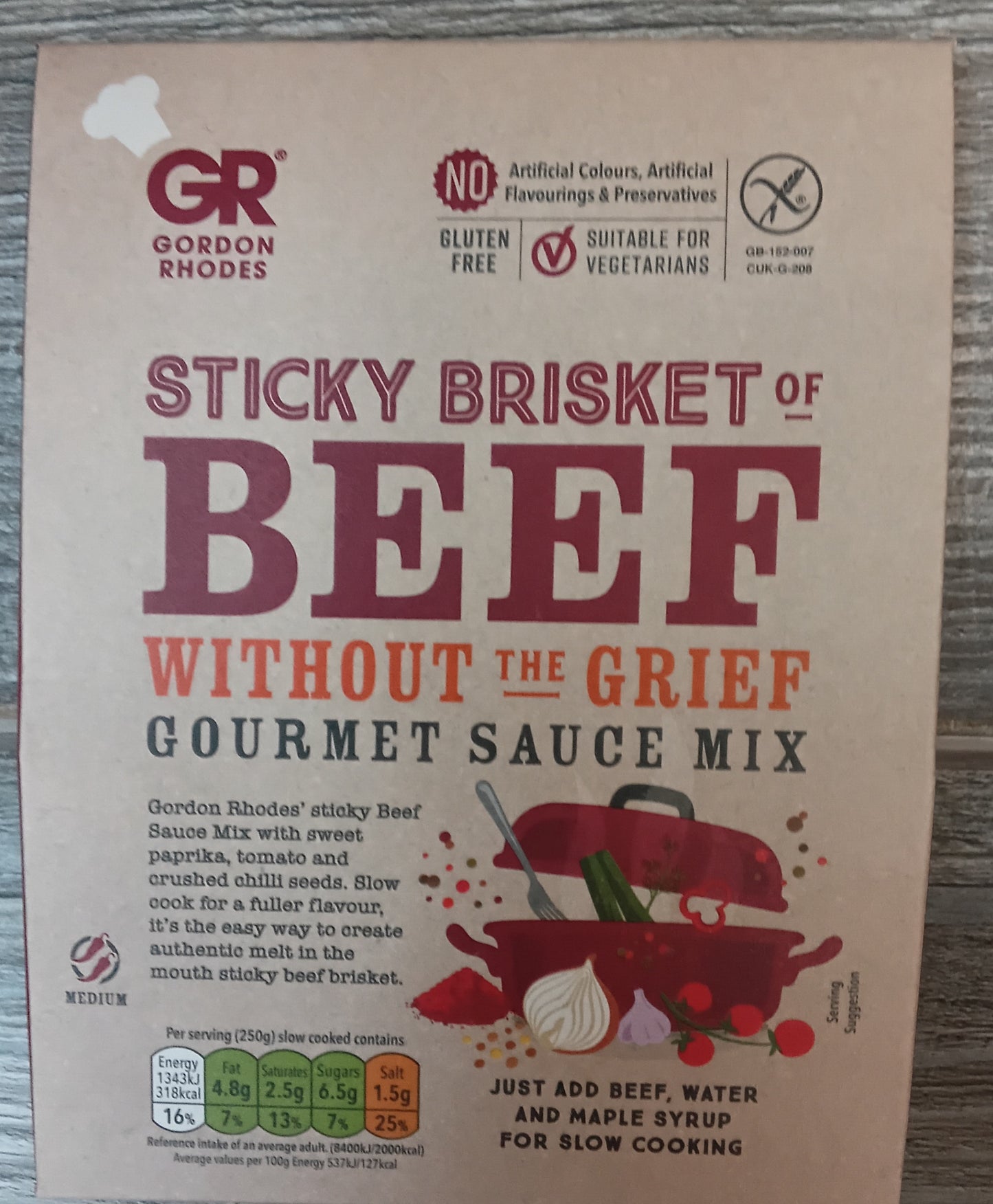 Gordon Rhodes Sticky Brisket Sauce mix (Gluten Free)
