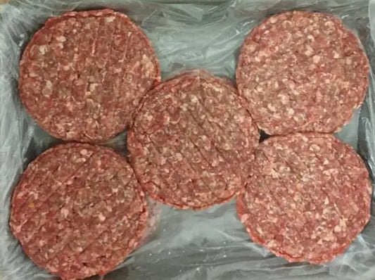 1/4lb Beef & Onion Burgers 10 pack